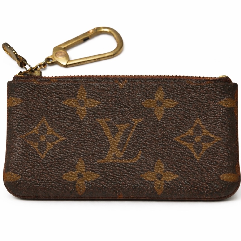 Louis Vuitton Vintage Cles Key Pouch Monogram Coin Purse 882ET France - Picture 1 of 9